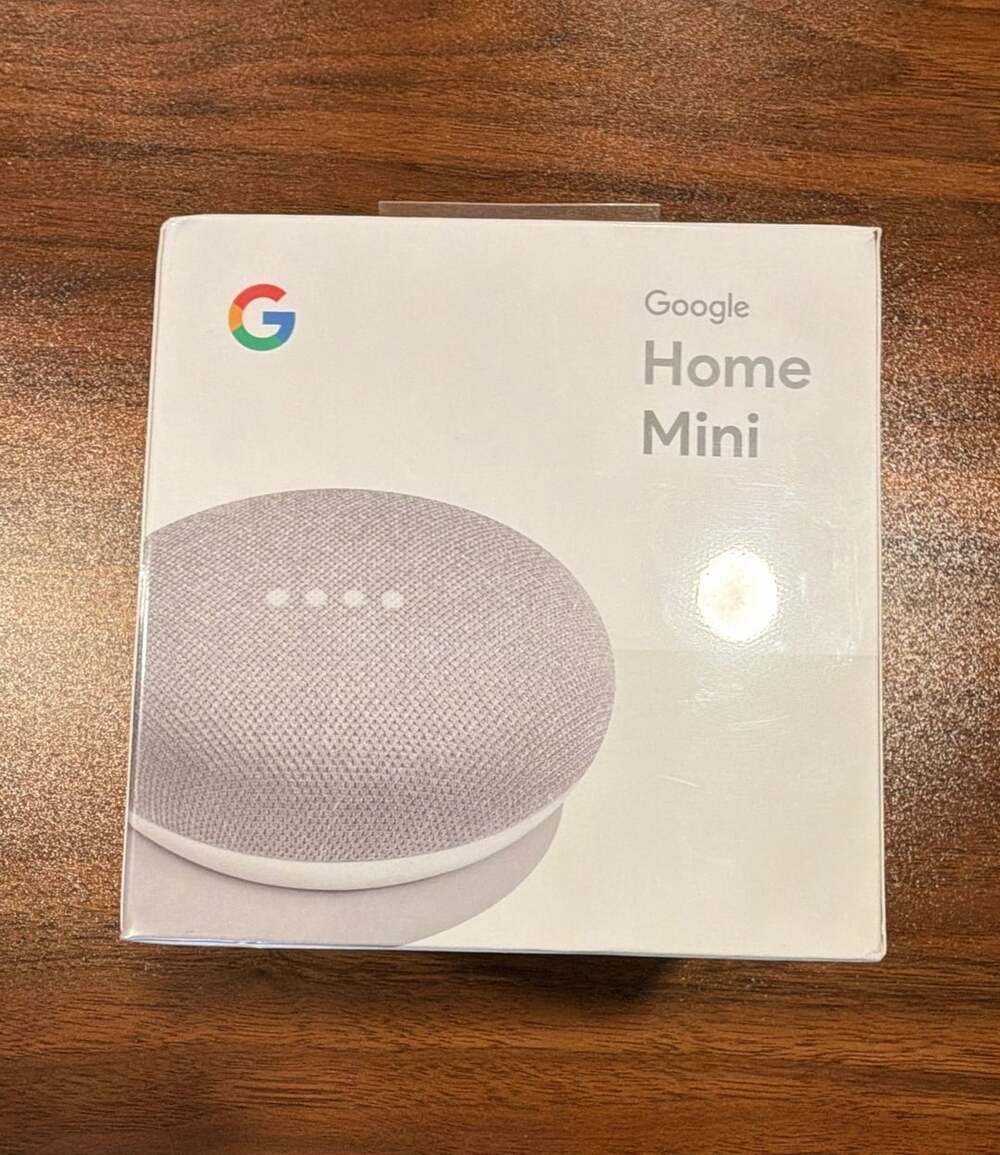 Google Home Mini Smart Speaker Chalk